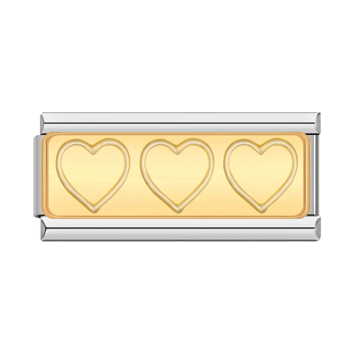 Charm Doble Corazones - Italian Charms