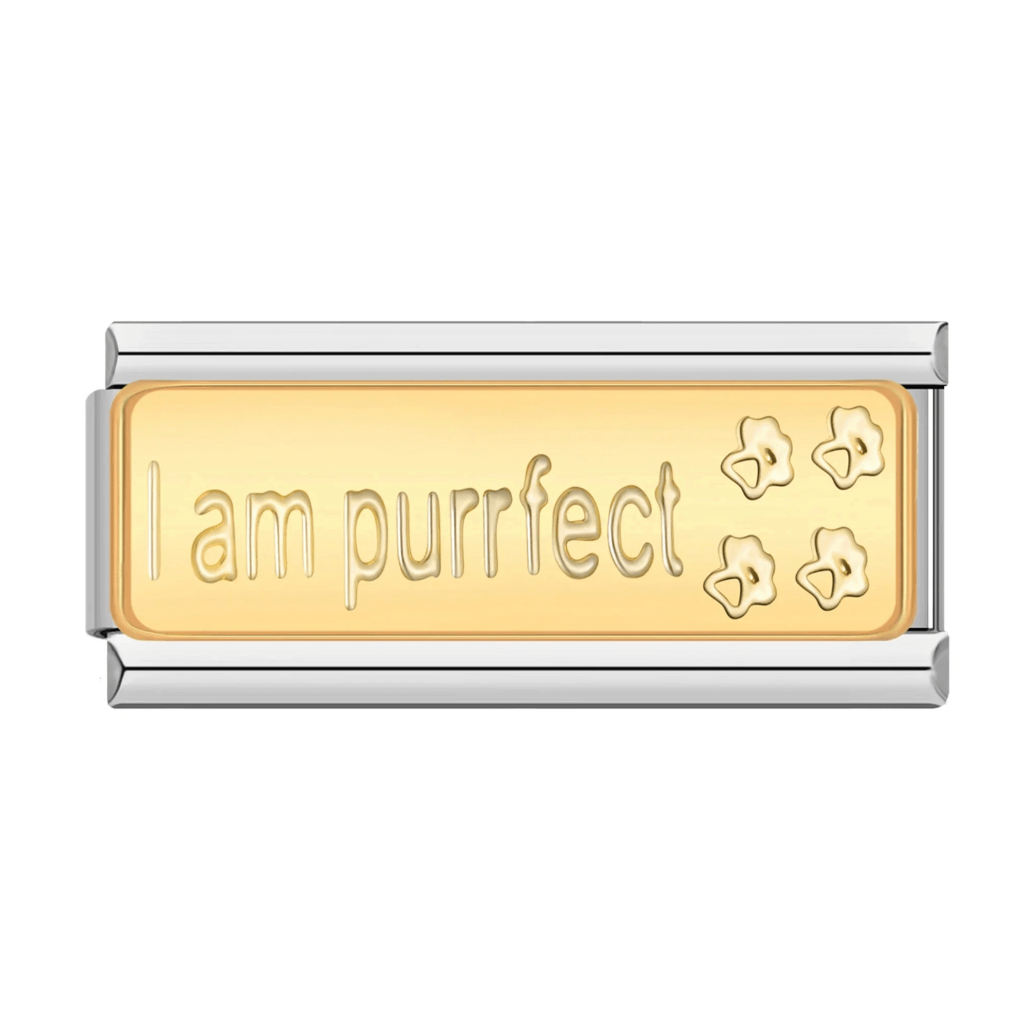 Charm Doble I am purrfect - Italian Charms