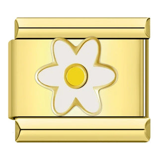 Charm Dorado Flor - Italian Charms