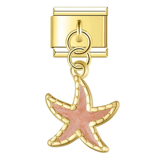 Charm Estrella de Mar Rosa - Italian Charms