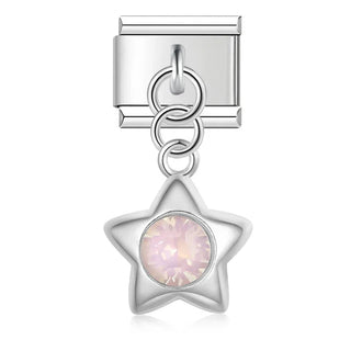 Charm Estrella rosa - Italian Charms