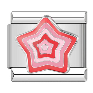 Charm Estrella Rosa - Italian Charms