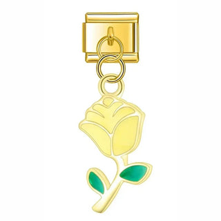 Charm Flor Amarilla - Italian Charms