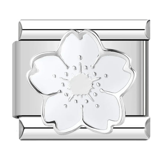 Charm Flor Blanca - Italian Charms