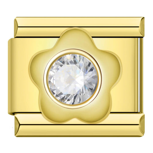 Charm Flor Brillante - Italian Charms