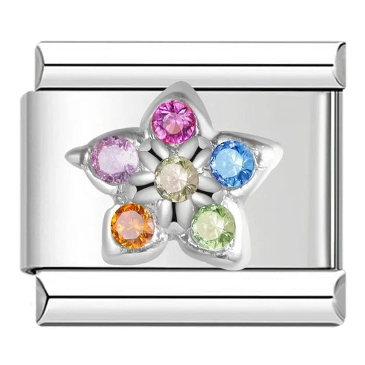 Charm Flor Colores - Italian Charms