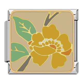 Charm Flor Dorada - Italian Charms