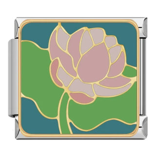 Charm Flor rosa - Italian Charms