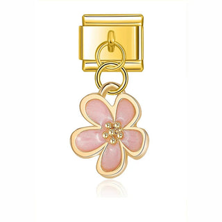 Charm Flor rosa - Italian Charms