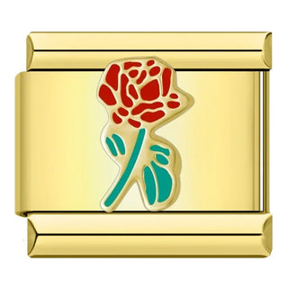 Charm Flor Rosa - Italian Charms
