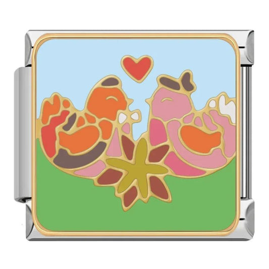 Charm Gallitos Enamorad - Italian Charms