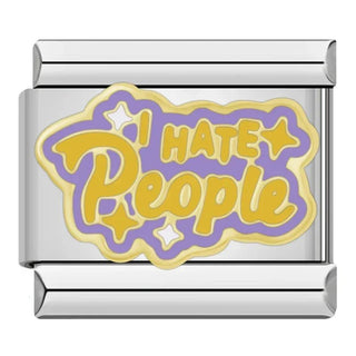 Charm I hate people - Italian Charms