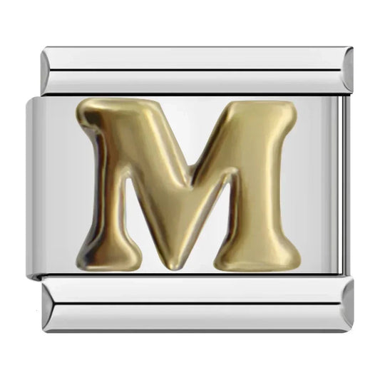 Charm Letra M - Italian Charms