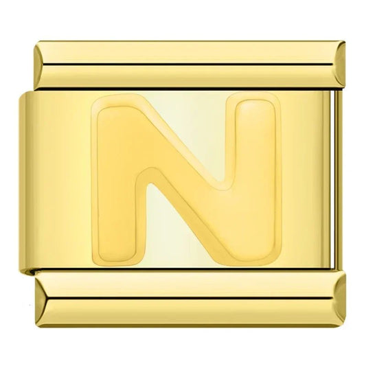 Charm Letra N - Italian Charms