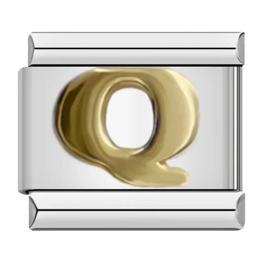 Charm Letra Q - Italian Charms