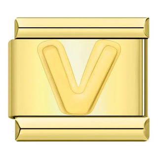 Charm Letra V - Italian Charms