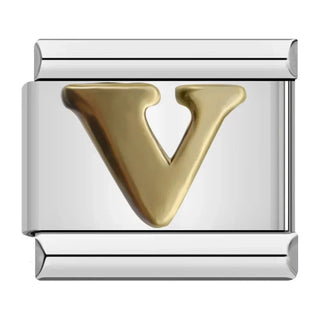 Charm Letra V - Italian Charms
