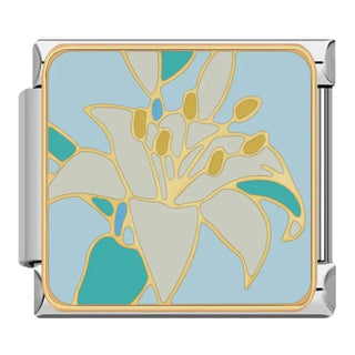 Charm Lirio Blanco - Italian Charms
