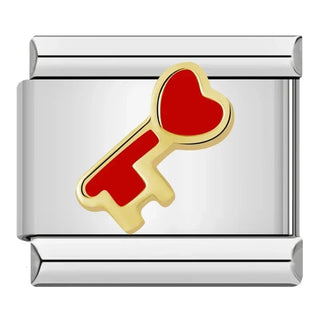 Charm Llave Corazón - Italian Charms
