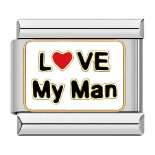 Charm Love my man - Italian Charms