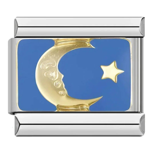 Charm Luna y Estrella - Italian Charms