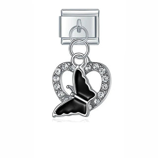 Charm Mariposa negra - Italian Charms