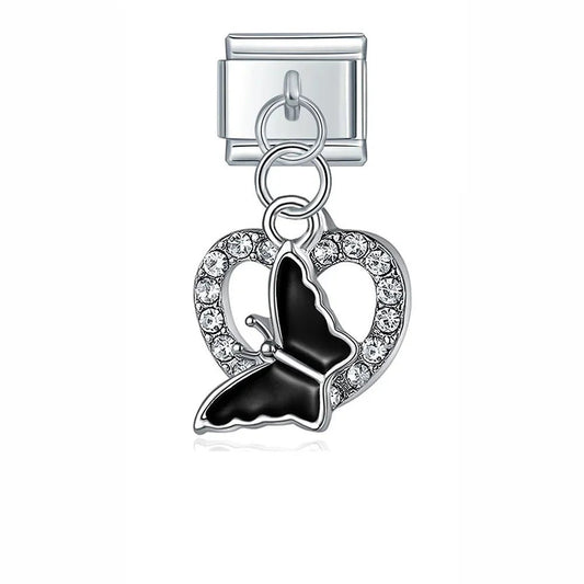 Charm Mariposa negra - Italian Charms