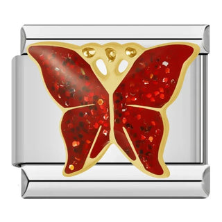 Charm Mariposa Roja - Italian Charms