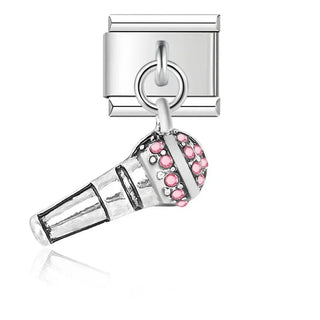 Charm Micrófono Brillante - Italian Charms