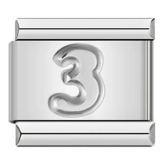 Charm Número 3 - Italian Charms