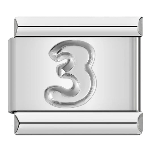 Charm Número 3 - Italian Charms