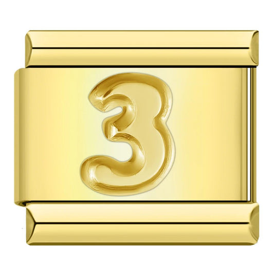 Charm Número 3 - Italian Charms