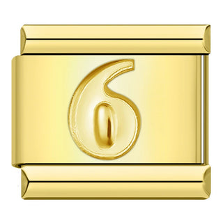 Charm Número 6 - Italian Charms