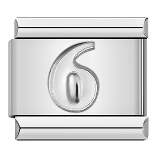 Charm Número 6 - Italian Charms