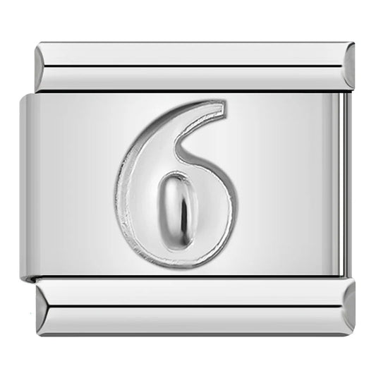 Charm Número 6 - Italian Charms