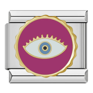 Charm Ojo Suerte Rosa - Italian Charms