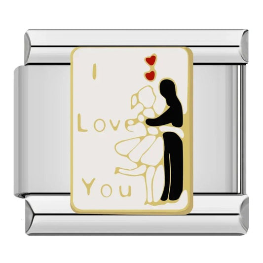 Charm pareja amor - Italian Charms