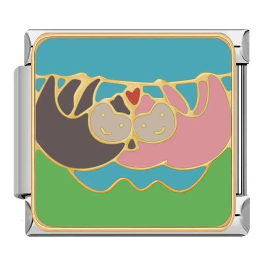 Charm Perezosos Enamorados - Italian Charms