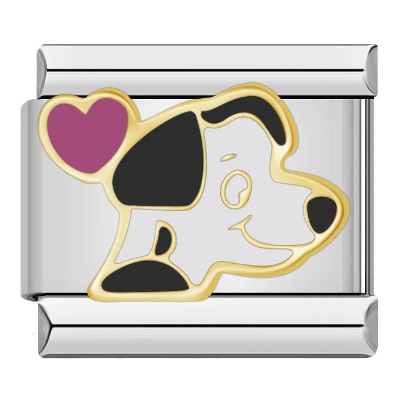Charm Perrito Corazon - Italian Charms