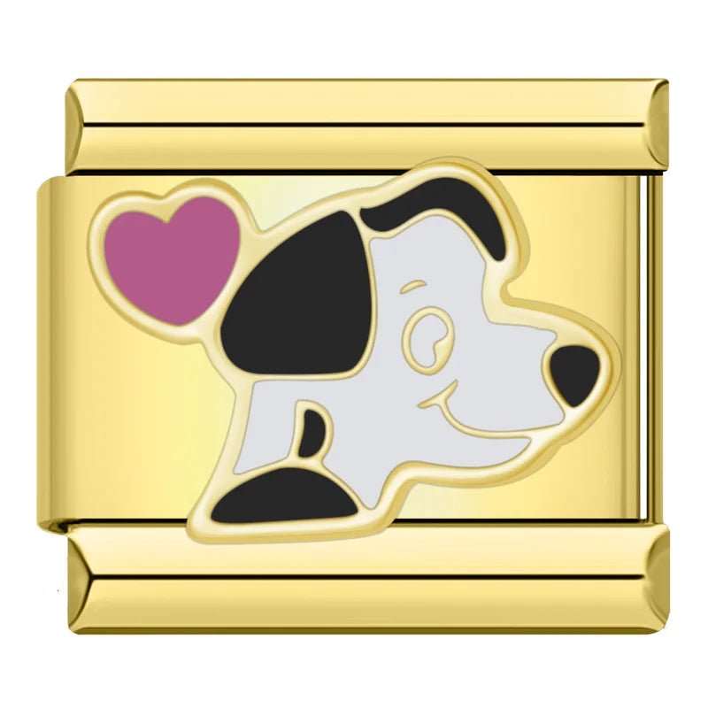 Charm Perrito Corazon - Italian Charms