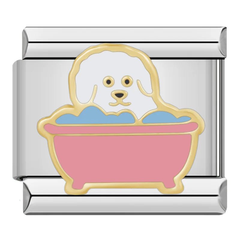 Charm Perro Bañera - Italian Charms