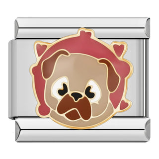 Charm Perro pug - Italian Charms