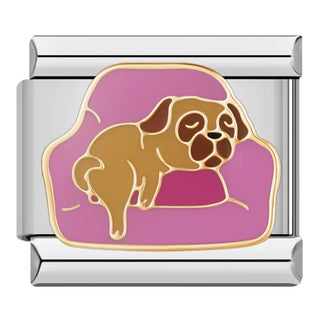 Charm Perro Pug - Italian Charms
