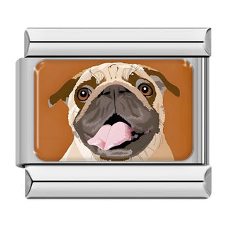 Charm Perro Pug - Italian Charms