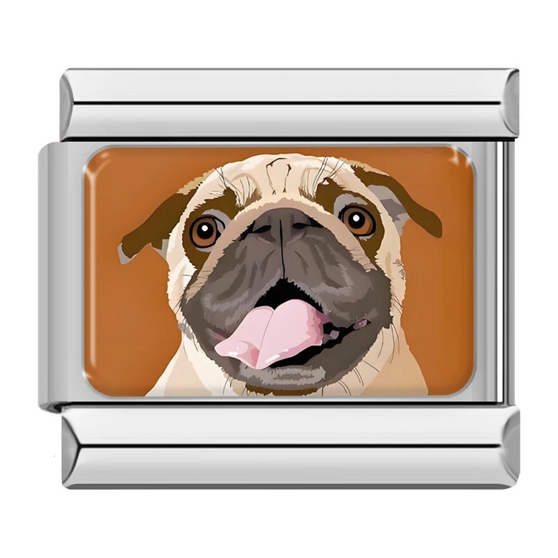 Charm Perro Pug - Italian Charms