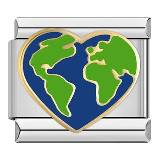 Charm Planeta Corazón - Italian Charms