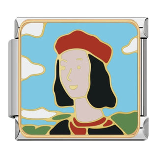 Charm Retrato Renacentista - Italian Charms