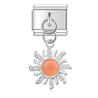 Charm Sol naranja - Italian Charms